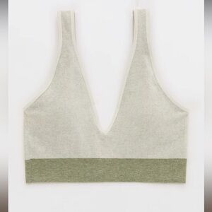 Aerie Superchill Cotton Seamless Plunge Bralette